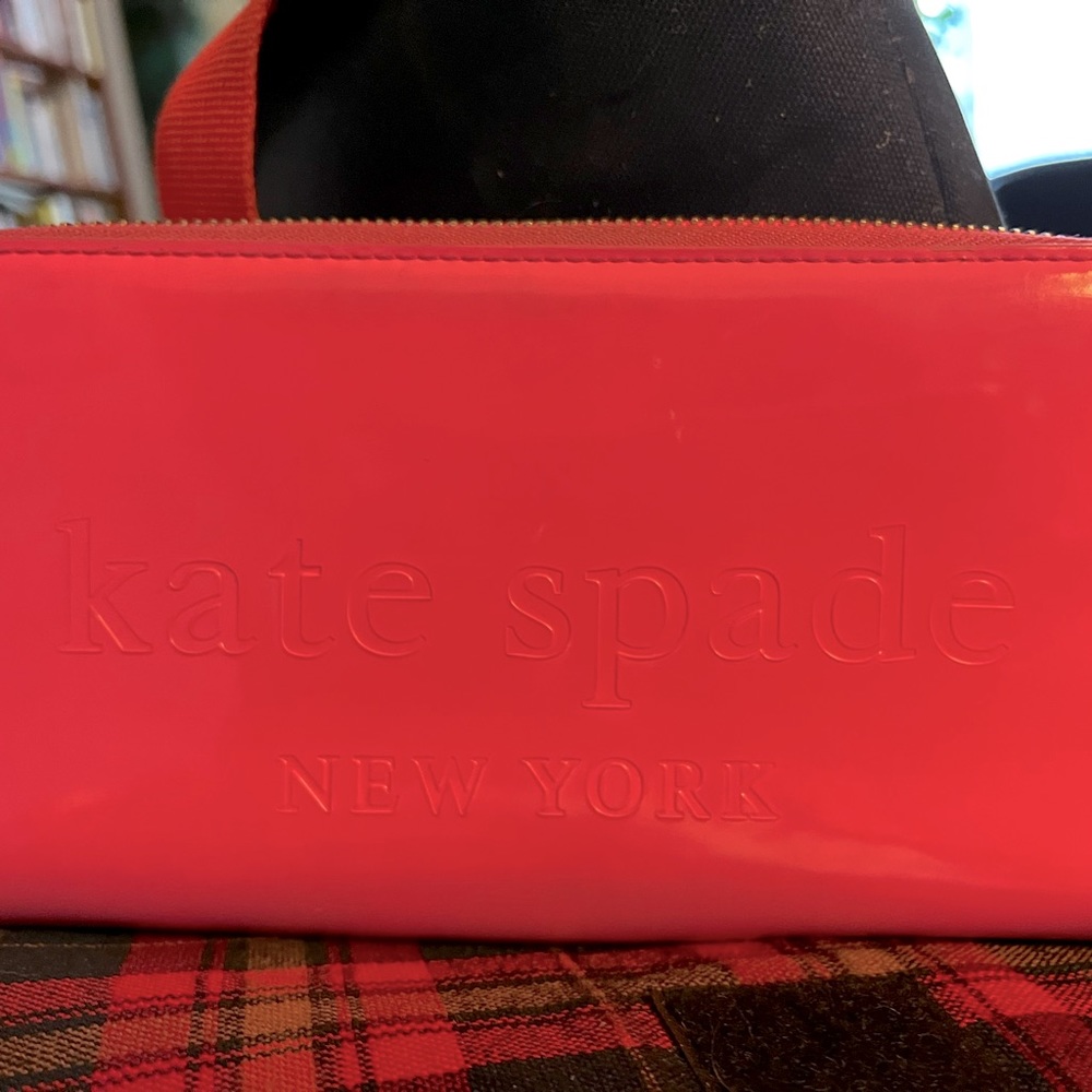 Kate Spade Neda Patent Leather Hot Pink Wallet